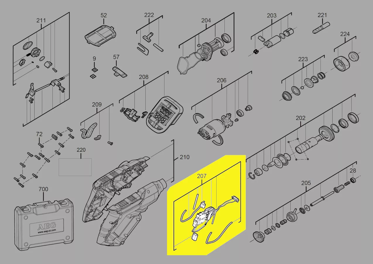 Interrupteur variateur réf. 4931472093 AEG